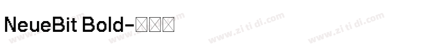 NeueBit Bold字体转换